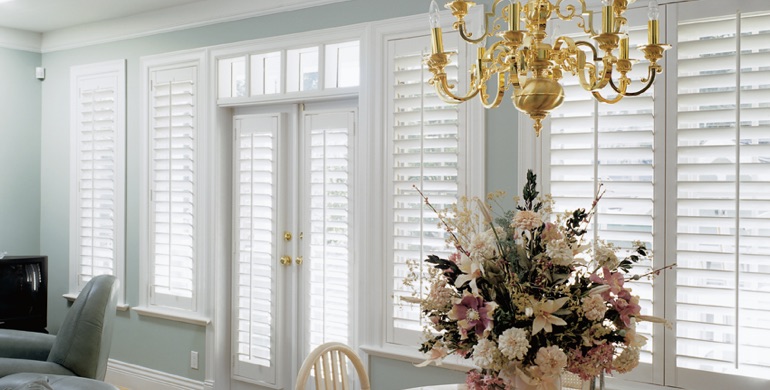 San Jose sunroom polywood shutters